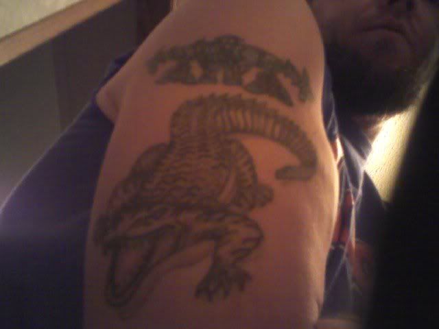  have any tattoos and was thankful to get out of this one. My alligator.