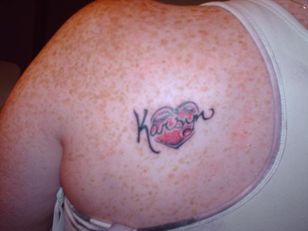 Heart Tattoo With Name Inside