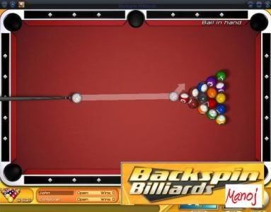  portable game Backspin Billiards 