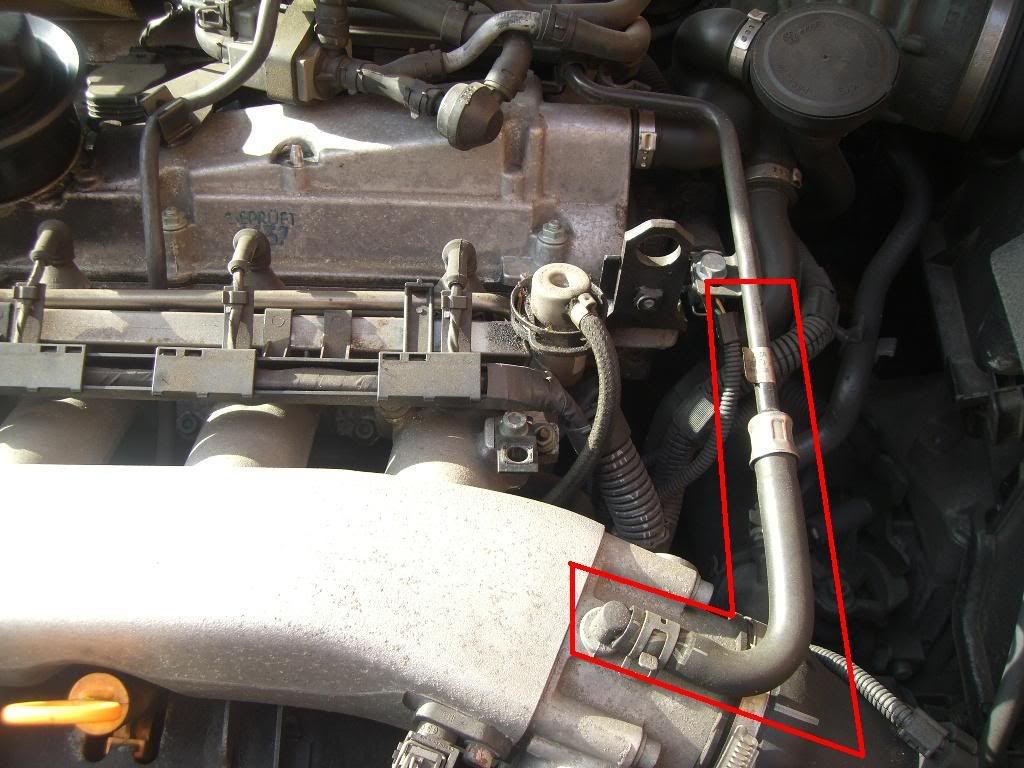 Was checking power steering fluid and spotted this...