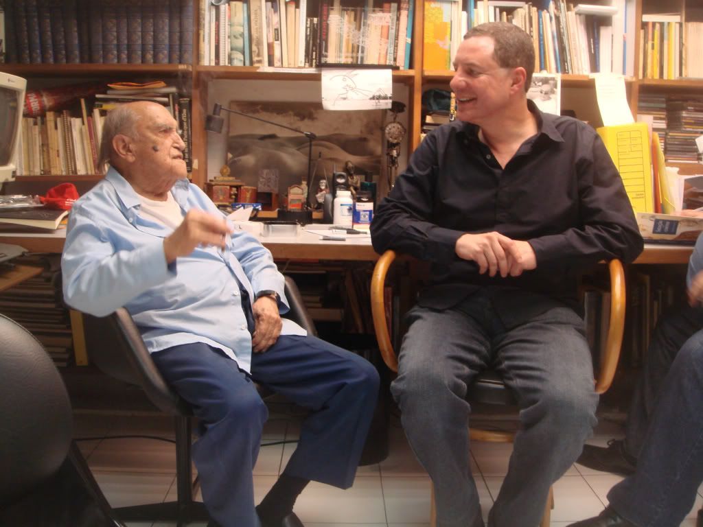 Oscar Niemeyer e Roberto Stern