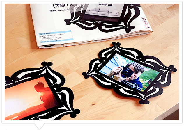 Re-Stickable Decal Photo Frames
