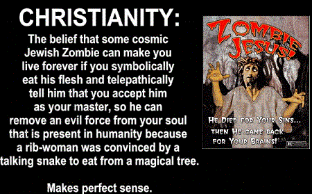 Zombie Motivational Poster on Christianity Demotivational Poster Gif Zombie Jesus