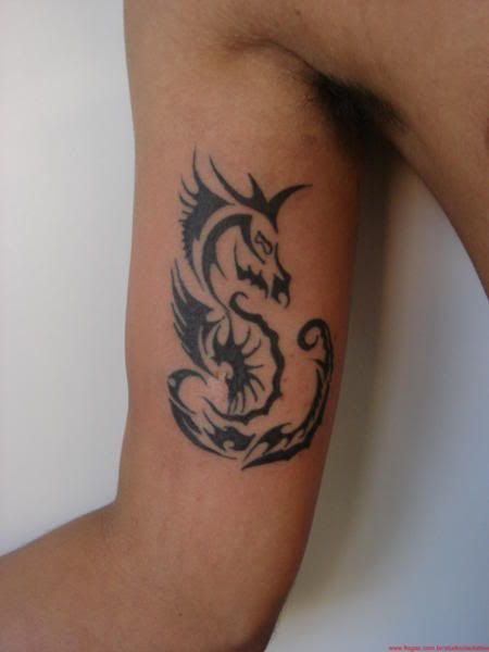 Tatuagem de cavalo marinho