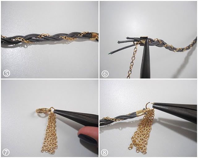 Como fazer pulseira de corda 2