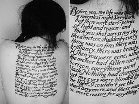 Tatuagem nas costas