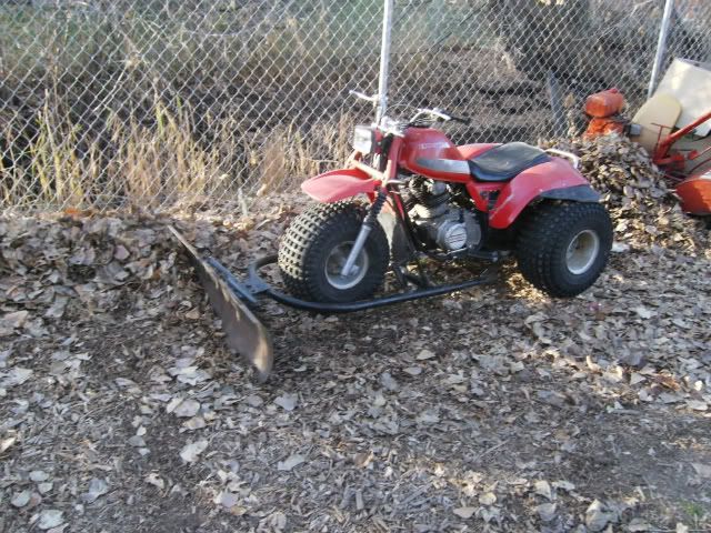 Honda 3 wheeler plow #2