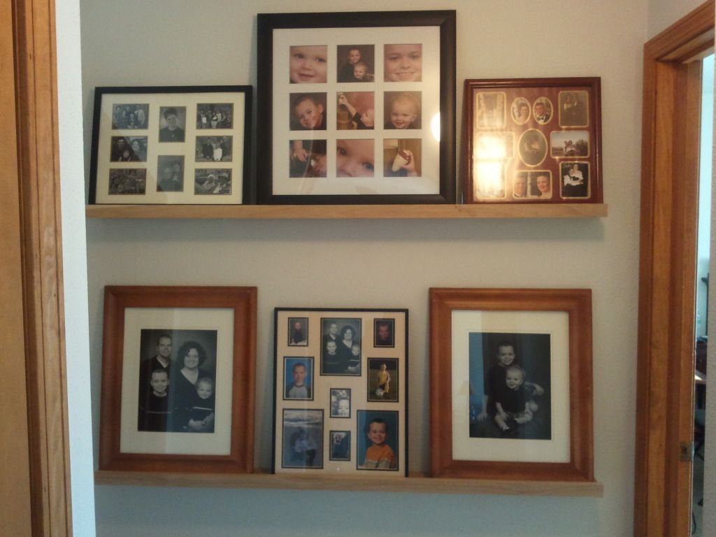 Hickory Gallery Shelves