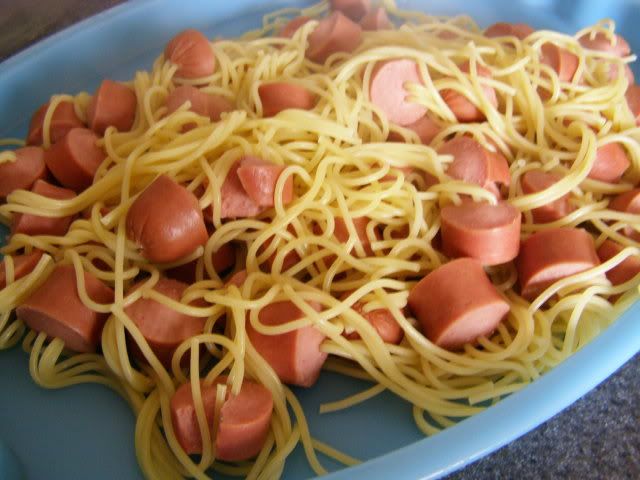 Hot Dog Spaghetti