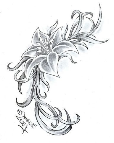 tattoos sketches :: Flower-Tattoos_06.jpg picture by peterbiltzprnczz - 