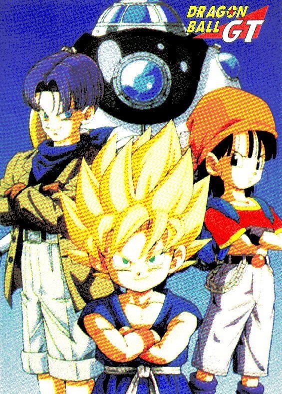 pan trunks kid goku dbgt dragonballgt
                            gt