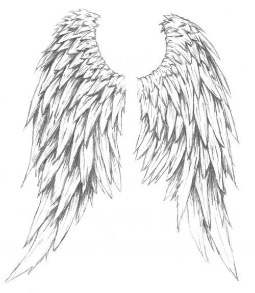 small angel wing tattoos. angel tattoo wings.