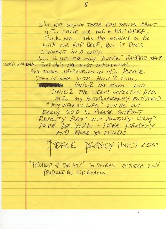Prodigy’s Letter From Jail; Still Mad At Jay-Z! | Hip ...