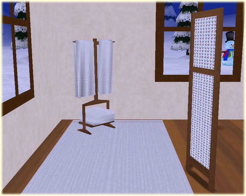 Towel Rack Snow Cabin II
