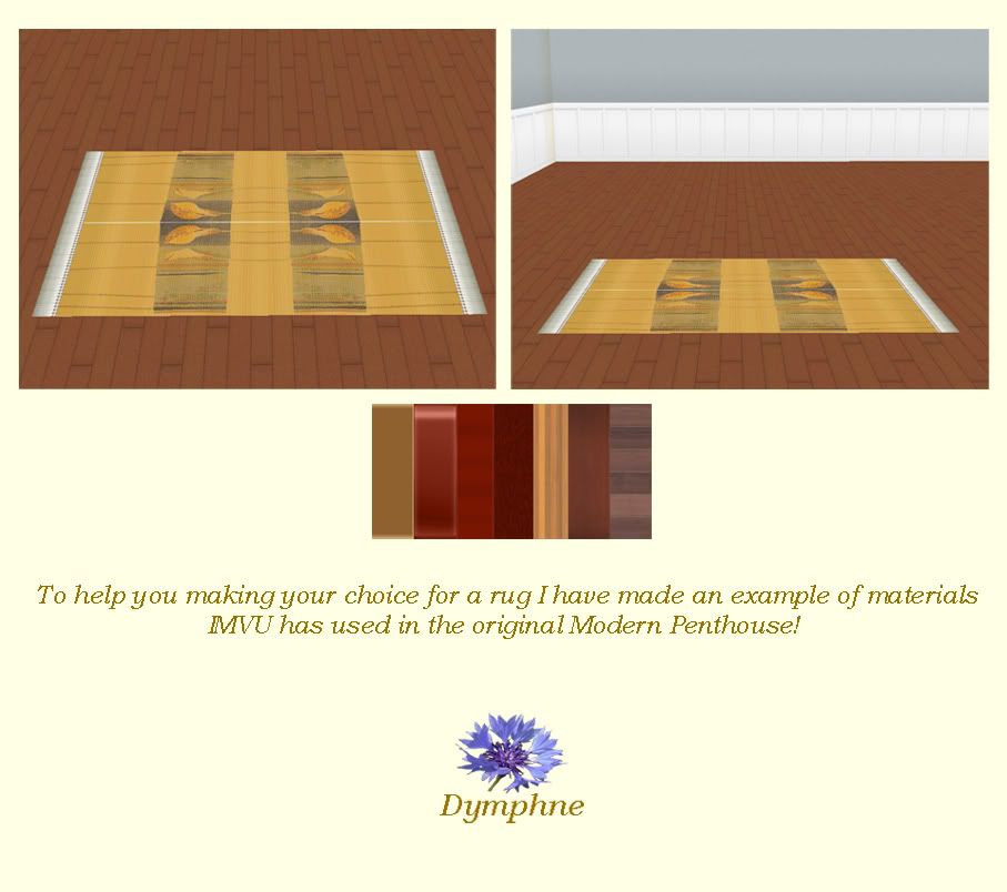 rug yellow rectangle
