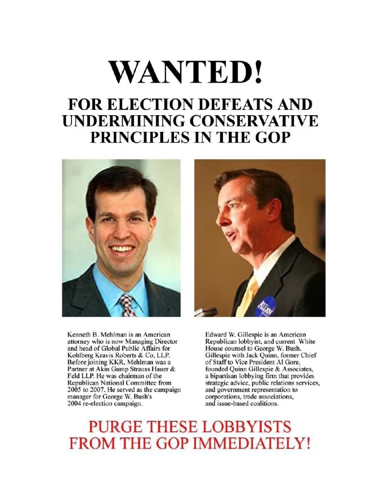 WANTED POSTER, Architects of Republican Failure.