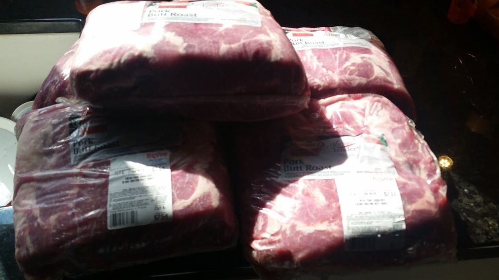 I neckbeared 40 lbs of pork shoulder at HyVee today