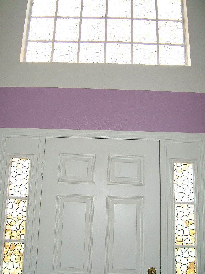 Front Door and stained glass look