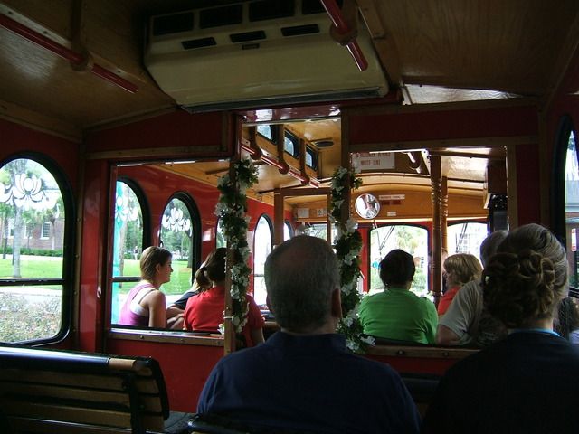Deland Trolley, The Trolley takes us Downtown for dinner