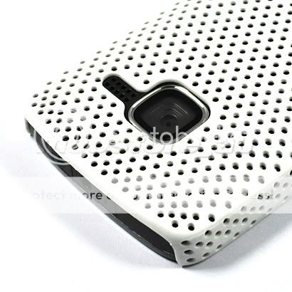 HARD RUBBER CASE COVER SCREEN FILM FOR NOKIA C3 WHITE  