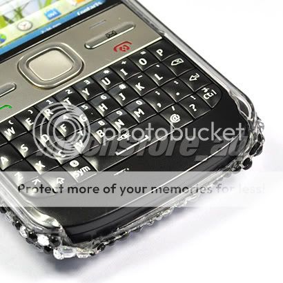 BLING RHINESTONE CASE COVER POUCH FILM FOR NOKIA E5 /58  