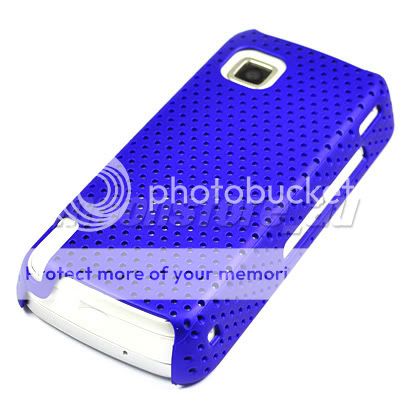 HARD RUBBER CASE COVER POUCH FOR NOKIA 5230 NURON BLUE  