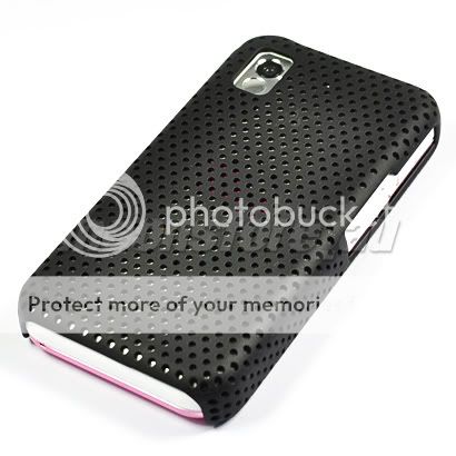 HARD MESH CASE COVER FOR SAMSUNG S5230 STAR BLACK  