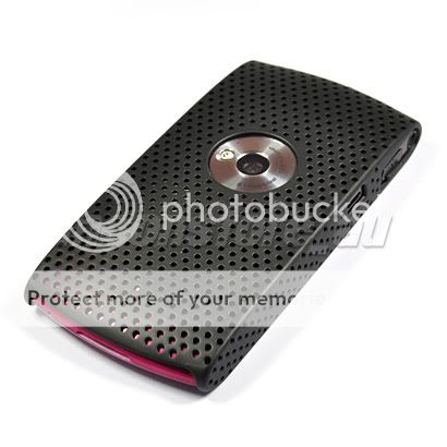 HARD MESH CASE COVER FOR SONY ERICSSON U5 VIVAZ BLACK  