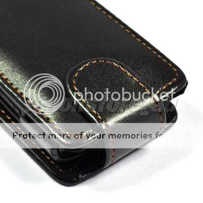 LEATHER CASE COVER SCREEN POUCH FOR NOKIA X3 BLACK  