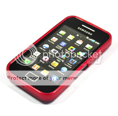 SOFT GEL TPU CASE COVER FR SAMSUNG GALAXY ACE S5830 RED  