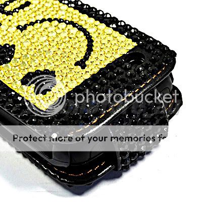 BLING LEATHER CASE COVER FILM BLACKBERRY CURVE 8520 11  