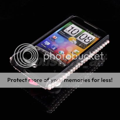 BLING RHINESTONE CASE COVER FOR HTC LEGEND G6 02  