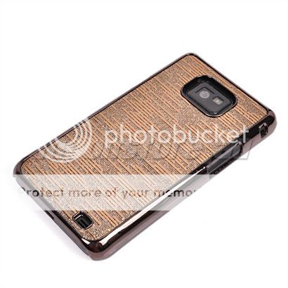 CHROME PLATED CASE COVER SAMSUNG I9100 GALAXY S 2 BROWN  