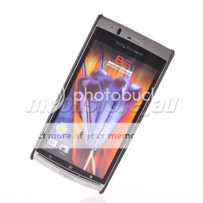 HARD MESH CASE COVER SONY ERICSSON XPERIA ARC X12 BLACK  