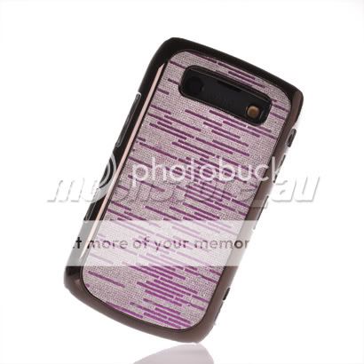 CHROME PLATED CASE COVER BLACKBERRY 9700 BOLD PURPLE  