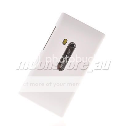 HARD RUBBER RUBBERIZED COATING BACK CASE COVER FOR NOKIA N9 WHITE 