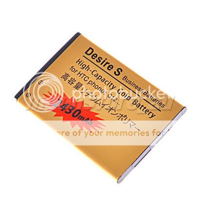 GOLD 2430MAH HIGH CAPACITY REPLACEMENT BATTERY FOR HTC DESIRE S 2 G12 