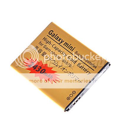 GOLD 2430MAH HIGH CAPACITY REPLACEMENT BATTERY FOR SAMSUNG S5570 