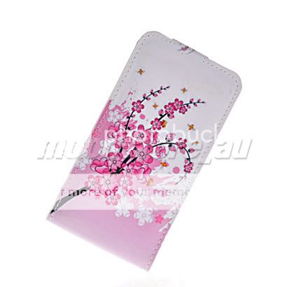 NEW FLOWER STYLE LEATHER FLIP POUCH CASE COVER FOR SAMSUNG I9100 