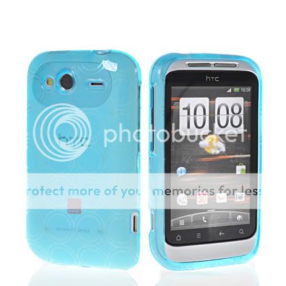 SOFT GEL TPU SILICONE CASE COVER + SCREEN FOR HTC WILDFIRE S 2 G13 