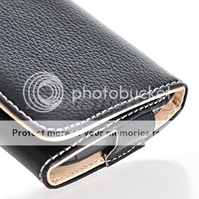 Black Leather Wallet Case Cover Card Pouch Accessory for Nokia N8 N9