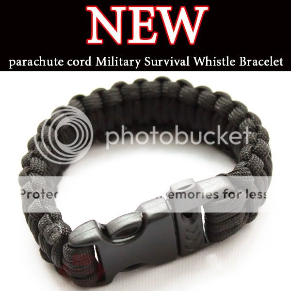 pcs Dark green Cord Military Survival Bracelet SLjj  