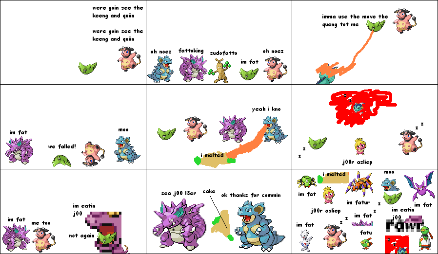 [PokeCommunity.com] Fat Miltank and Friend Metapod